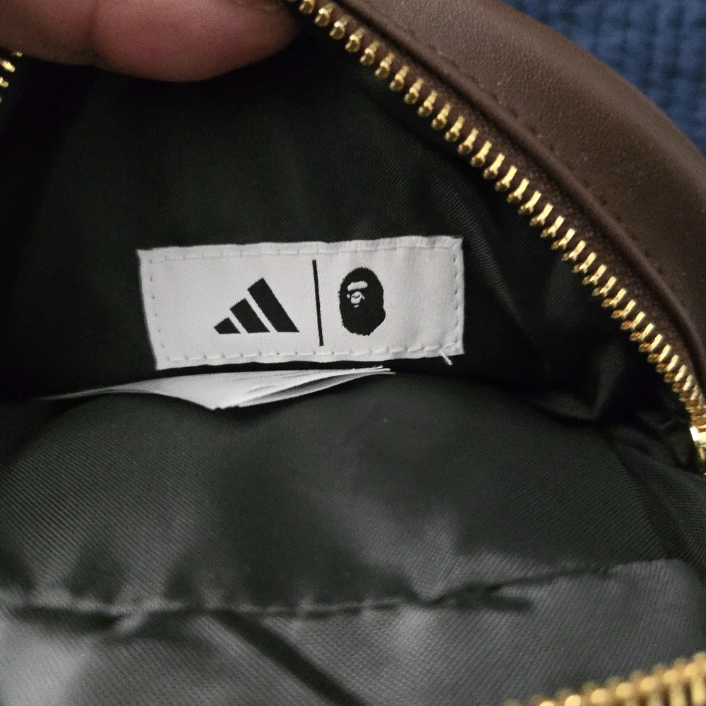 Adidas Bape Milo Bag One Size JZ7448 Auburn New With Tags 102025 - Picture 3 of 10